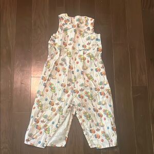 Colorful Birthday Curious George Kids Jumpsuit - Handmade 24 months